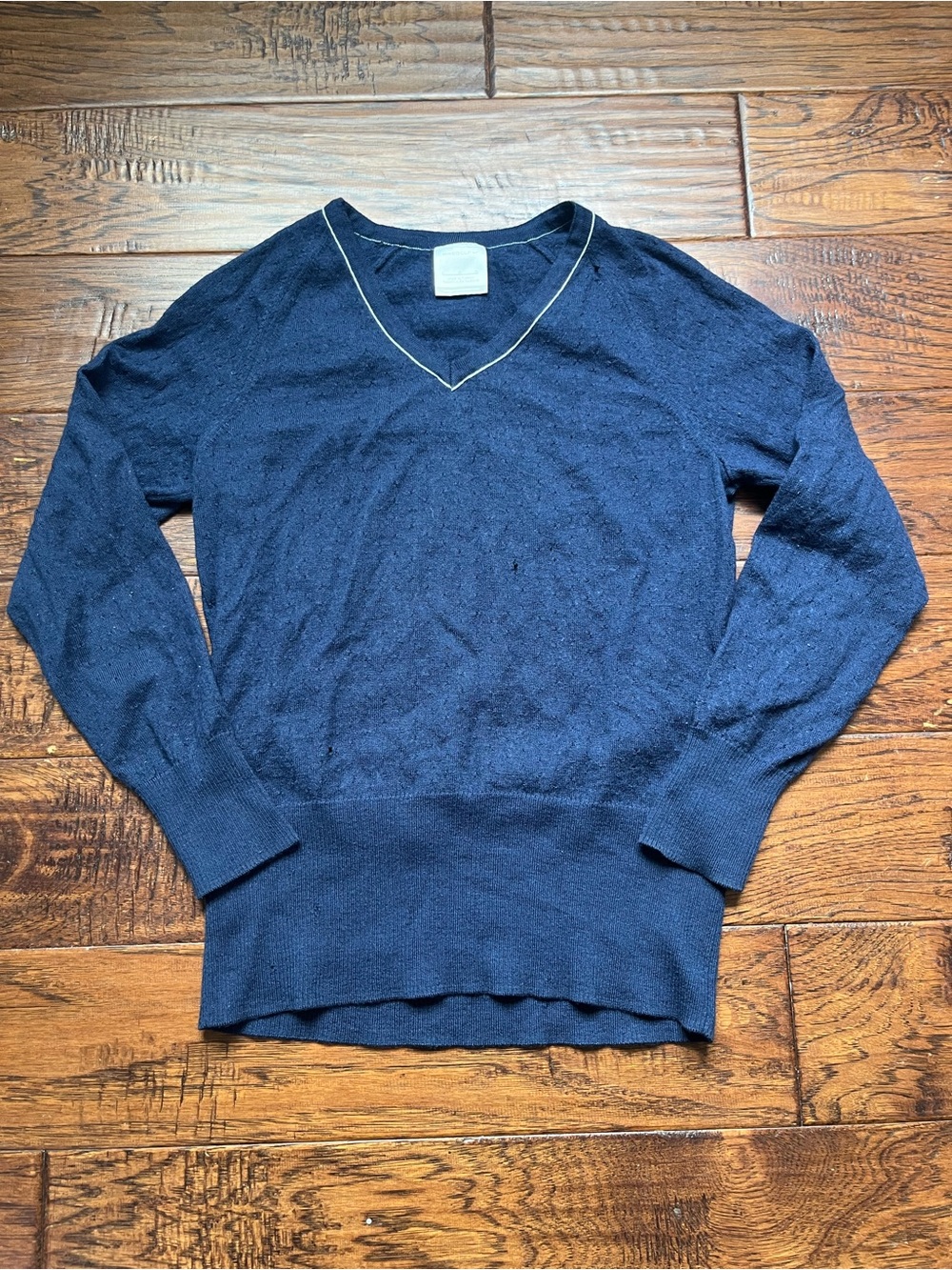 Women’s Navy V Neck Sweater